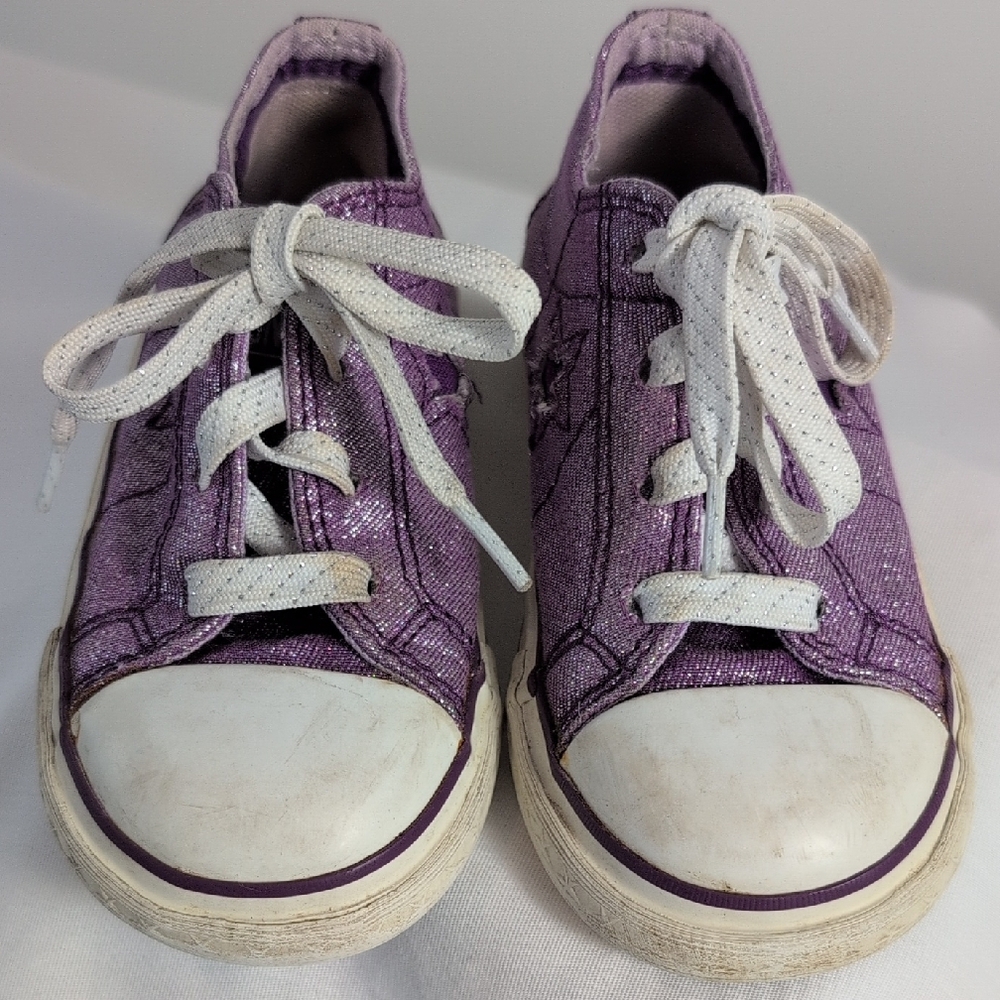 Converse Purple Canvas Low-Top Sneakers